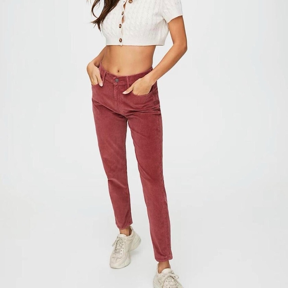 Sunday Best Cora Corduroy High Rise Slim Pants